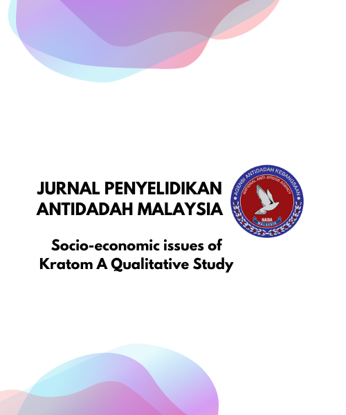 Cover Socio-economic issues of Kratom A Qualitative Study