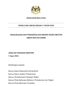 PEKELILING AM BILANGAN 4 TAHUN 2022