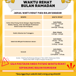 Pematuhan Kepada Waktu Rehat Bulan Ramadan - Bil 3/2025