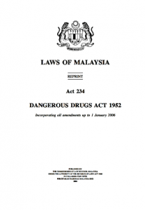 akta dadah seksyen 234
