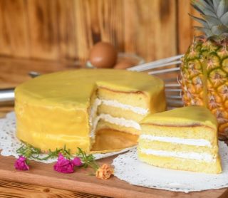 Kek Nanas Fresh Cream